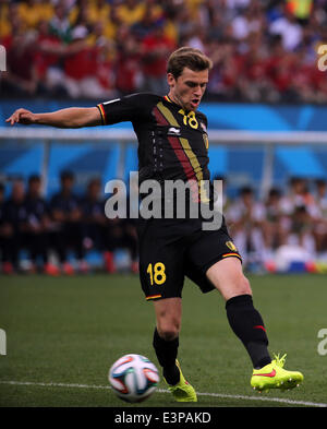 San Paulo, Brésil. 26 Juin, 2014. Finales de la Coupe du Monde 2014, phase de groupe. La Corée du Sud contre la Belgique. Nicolas Lombaerts (Belgique) : Action de Crédit Plus Sport/Alamy Live News Banque D'Images