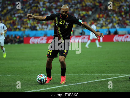 San Paulo, Brésil. 26 Juin, 2014. Finales de la Coupe du Monde 2014, phase de groupe. La Corée du Sud contre la Belgique. Anthony Vanden Borre (Belgique) : Action de Crédit Plus Sport/Alamy Live News Banque D'Images