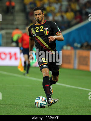 San Paulo, Brésil. 26 Juin, 2014. Finales de la Coupe du Monde 2014, phase de groupe. La Corée du Sud contre la Belgique. Nacer Chadli (Belgique) : Action de Crédit Plus Sport/Alamy Live News Banque D'Images