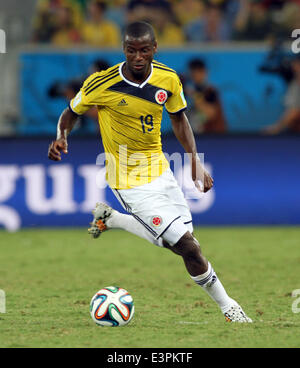 Cuiaba, Brésil. 24 Juin, 2014. Finales de la Coupe du Monde 2014. Le Japon v la Colombie. Ramos en action pour l'Action © Columbia Plus Sport/Alamy Live News Banque D'Images