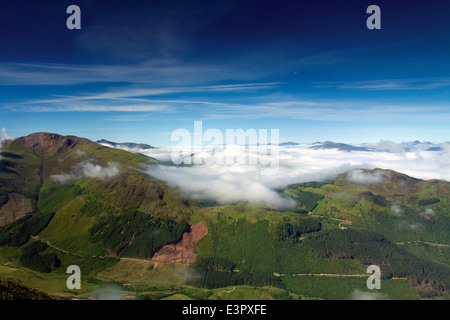 Glen Nevis et l'Mamores de Ben Nevis, Lochaber Banque D'Images