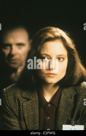 Le Silence des agneaux 1991 String Coeur/Orion Pictures film avec Anthony Hopkins et Jodie Foster Banque D'Images