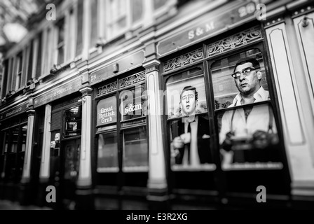 S & M, Great British GRUB Cafe, Leadenhall Market, Londres, Grande-Bretagne Banque D'Images