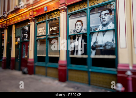 S & M, Great British GRUB Cafe, Leadenhall Market, Londres, Grande-Bretagne Banque D'Images