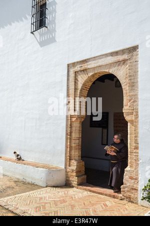 Monastère de La Rabida, où Christophe Colomb séjourné avant le départ pour le nouveau monde. La province de Huelva, Andalousie, Espagne Banque D'Images