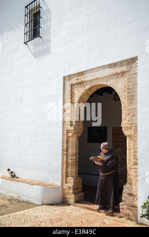 Monastère de La Rabida, où Christophe Colomb séjourné avant le départ pour le nouveau monde. La province de Huelva, Andalousie, Espagne Banque D'Images