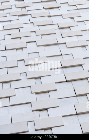 Abstract building wall tile blanc texture background Banque D'Images