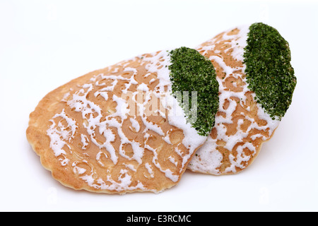 Craquelins de riz japonais aux algues Banque D'Images