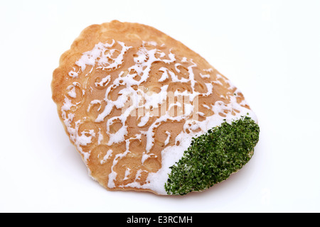 Craquelins de riz japonais aux algues Banque D'Images