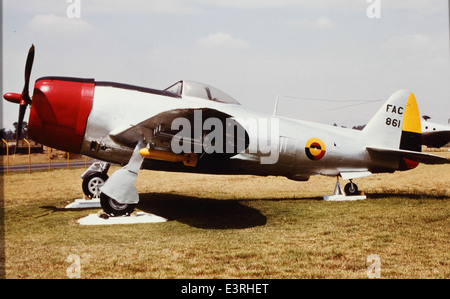 Cette photo de la collection Charles M. Daniels montre le P-47D Republic Thunderbolt, un avion de chasse remarquable utilisé pendant la IIe Guerre mondiale Banque D'Images