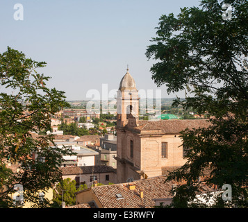 Eglise de la ville de Santarcangelo di Romagna, Emilia-Romagna, Italie Banque D'Images