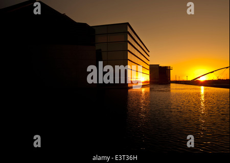 Coucher du soleil à Tempe Center for the Arts Banque D'Images