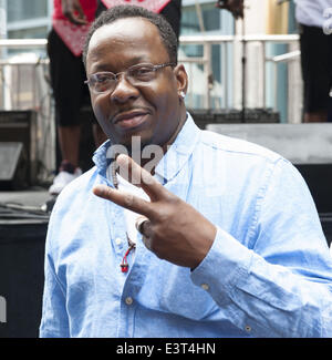 Philadelphie, Pennsylvanie, USA. 28 Juin, 2014. BOBBY BROWN, du groupe, nouvelle édition, à la liberté de l'Amérique Bienvenue Wawa Block Party en plein centre de Philadelphie, Pa Credit : Ricky Fitchett/ZUMAPRESS.com/Alamy Live News Banque D'Images