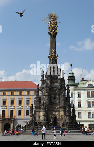 La colonne de la Sainte Trinité à Olomouc, République tchèque. Banque D'Images