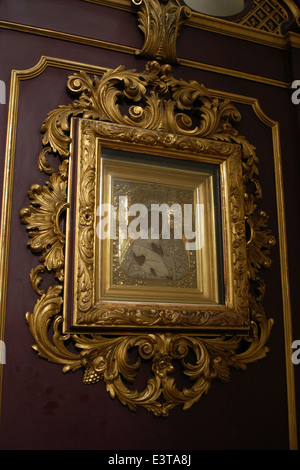 Notre Dame de Vladimir. Dans l'icône orthodoxe Saints Cyrille et Méthode" dans la cathédrale de Prague, République tchèque. Banque D'Images