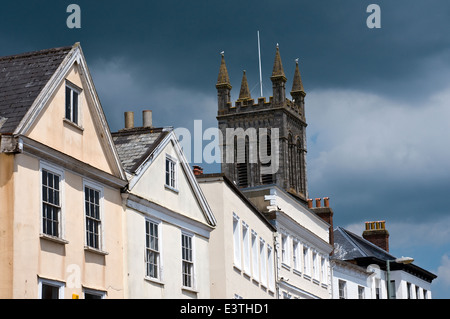 Honiton, Devon Honiton est une ville et une paroisse civile dans l'est du Devon, situé à proximité de la rivière La Loutre, 17 km au nord-est de Banque D'Images