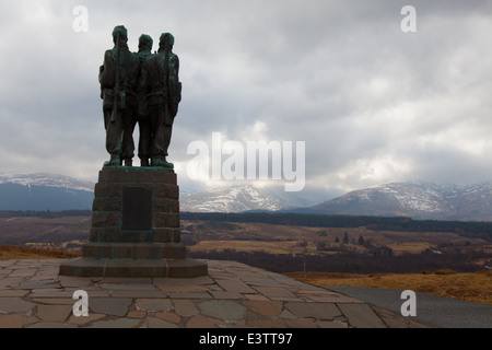 Mémorial Commando à Spean Bridge Banque D'Images