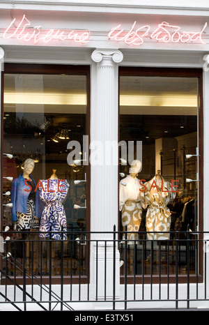 Boutique façade avant du célèbre magasin emblématique Vivienne Westwood à Londres, Angleterre Banque D'Images