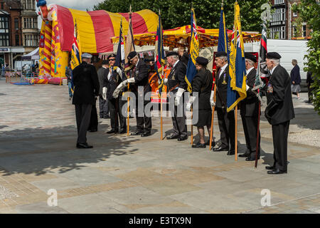 Salisbury, Royaume-Uni. 29 Juin, 2014. La Journée des Forces armées dans la région de Salisbury. 2014 La Journée des Forces armées des événements ont lieu dans tout le pays. Crédit : Paul Chambers/Alamy Live News Banque D'Images