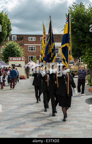 Salisbury, Royaume-Uni. 29 Juin, 2014. La Journée des Forces armées dans la région de Salisbury. 2014 La Journée des Forces armées des événements ont lieu dans tout le pays. Crédit : Paul Chambers/Alamy Live News Banque D'Images