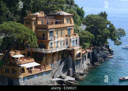 Villas Villa de luxe Portofino Italie Italien Banque D'Images