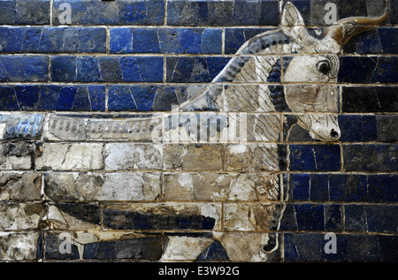 La porte d'Ishtar. Babylone. 575 BC. Décoration avec un musée archéologique de l'aurochs. Istanbul. La Turquie. Banque D'Images