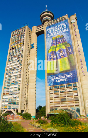 Zapadna kapija, la porte ouest (1977), Genex, Studentski Grad, Novi Beograd, nouveau Belgrade, Belgrade, Serbie, l'Europe du Sud-Est Banque D'Images