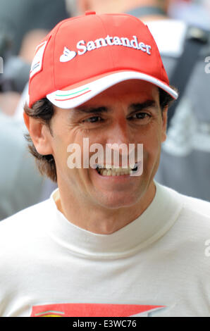 Pedro de la Rosa à Goodwood Festival of Speed. Grand Prix de Formule 1 pilote de course. Banque D'Images