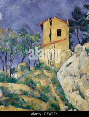 Paul Cézanne - La maison avec le murs lézardés - 1894 - Musée rencontré - New-York Banque D'Images