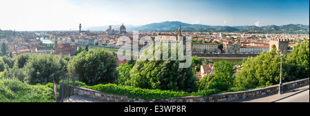 Vue panoramique de Florence. La lumière du jour Banque D'Images