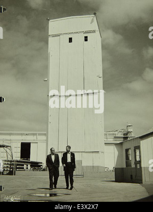 Photographie du corps de levage Convair/General Dynamics Atlas, prise lors de vols d'essai dans des usines aérospatiales, montrant sa conception pour les prototypes de navettes spatiales. Banque D'Images