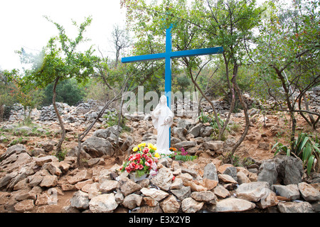 La colline des Apparitions, Medjugorje, Bosnie et Herzégovine, de l'Europe Banque D'Images