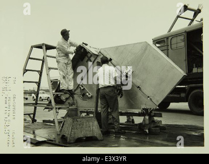 General Dynamics/Convair Atlas Lifting Corps Little Joe II Banque D'Images