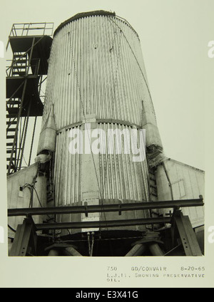 General Dynamics/Convair Atlas Lifting Corps Little Joe II Banque D'Images