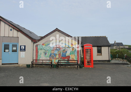 Centre d'Aswan Aswan Houbie Ecosse Shetland Juin 2014 Banque D'Images