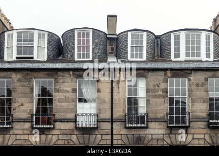 L'architecture géorgienne traditionnelle dans la nouvelle ville d'Édimbourg Banque D'Images