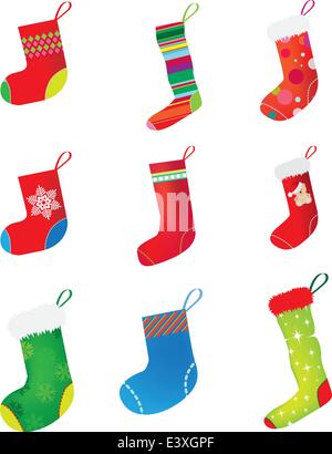 Jeu de Noël sur fond blanc Illustration de Vecteur