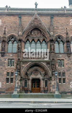 Entrée principale de la Scottish National Portrait Gallery sur Queen Street, Édimbourg Banque D'Images