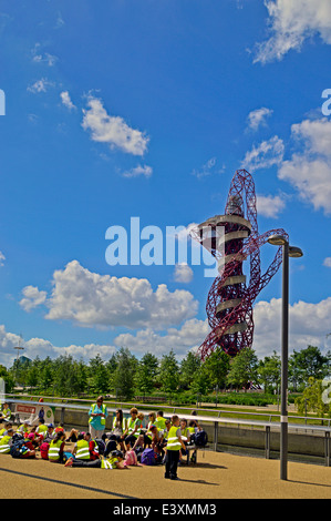 Vue de l'orbite d'ArcelorMittal au Queen Elizabeth Olympic Park, Stratford, London, England, United Kingdom Banque D'Images