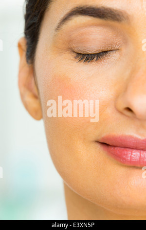 Close up of mixed race woman's face Banque D'Images