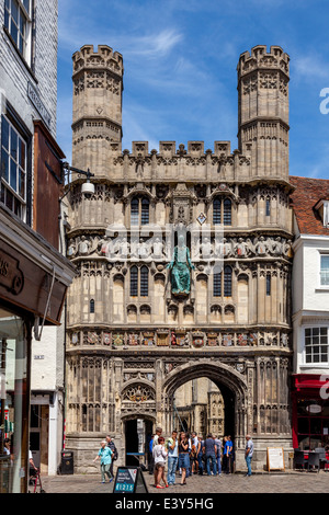 Christ Church Gate, Canterbury, Kent, UK Banque D'Images