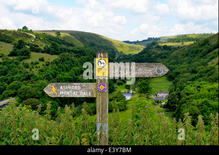 Dale Monsal Head de Monsal, parc national de Peak District, Derbyshire, Angleterre, RU Banque D'Images