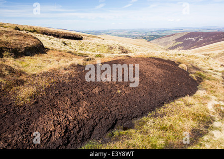 Hags sur tourbe banque roi tête au-dessus de Biggar dans le Southern Uplands d'Écosse, Royaume-Uni. Banque D'Images