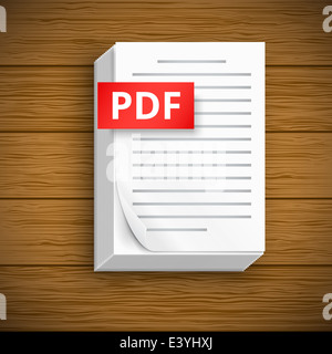 Feuille de papier icônes Banque D'Images