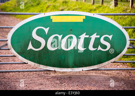 Une tourbière soulevée en cours de récolte de tourbe pour près de Douglas de l'eau dans les hautes terres du sud de l'Ecosse. Banque D'Images