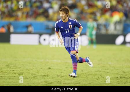 Cuiaba, Brésil. 24 Juin, 2014. Yoichiro Kakitani (JPN) Football/soccer Coupe du Monde : Brésil 2014 match du groupe C entre le Japon 1-4 Colombie à l'Arena Pantanal à Cuiaba, Brésil . © AFLO/Alamy Live News Banque D'Images