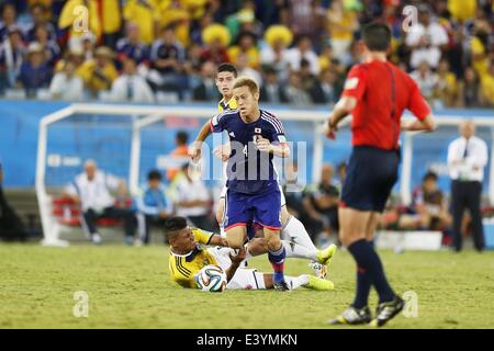 Cuiaba, Brésil. 24 Juin, 2014. Keisuke Honda (JPN) Football/soccer Coupe du Monde : Brésil 2014 match du groupe C entre le Japon 1-4 Colombie à l'Arena Pantanal à Cuiaba, Brésil . © AFLO/Alamy Live News Banque D'Images