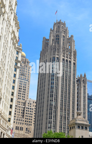 Tribune Tower, Chicago, Illinois Banque D'Images