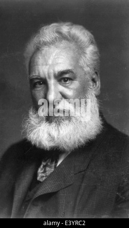 Alexander Graham Bell, inventeur du téléphone, vers 1904 Banque D'Images