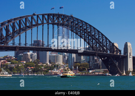 Lavender Bay et Sydney Harbour Bridge vu de l'Opéra Banque D'Images